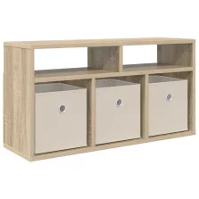   vidaXL Alacsony szekrény fiókkal Sonoma tölgy 72 x 22,5 x 38 cm