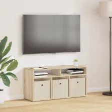   vidaXL Alacsony szekrény fiókkal Sonoma tölgy 87 x 27,5 x 43 cm