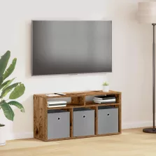   vidaXL Alacsony szekrény fiókkal Öreg fa 87 x 27,5 x 43 cm