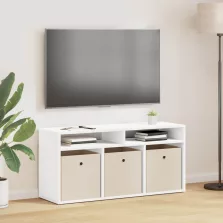 vidaXL Alacsony szekrény fiókkal Fehér 102 x 32 x 48,5 cm