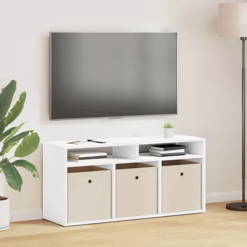 vidaXL Alacsony szekrény fiókkal Fehér 102 x 32 x 48,5 cm