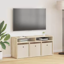   vidaXL Alacsony szekrény fiókkal Sonoma tölgy 102 x 32 x 48,5 cm