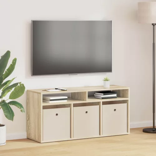 vidaXL Alacsony szekrény fiókkal Sonoma tölgy 102 x 32 x 48,5 cm