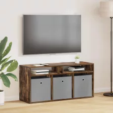   vidaXL Alacsony szekrény fiókkal Füstölt tölgy 102 x 32 x 48,5 cm