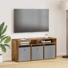   vidaXL Alacsony szekrény fiókkal Öreg fa 102 x 32 x 48,5 cm