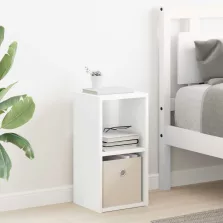   vidaXL Éjjeli asztal fiókkal Fehér 25,5 x 22 x 49,5 cm Faanyag