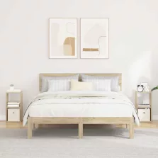   vidaXL Éjjeli asztal 2 pcs Sonoma tölgy 25,5 x 22 x 49,5 cm Faanyag