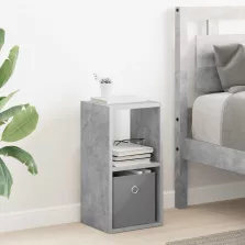   vidaXL Éjjeli asztal fiókkal Beton Szürke 25,5 x 22 x 49,5 cm Faanyag