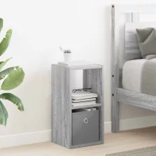   vidaXL Éjjeli asztal fiókkal Szürke Sonoma 25,5 x 22 x 49,5 cm Faanyag