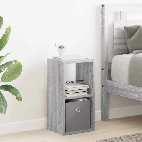 vidaXL Éjjeli asztal fiókkal Szürke Sonoma 25,5 x 22 x 49,5 cm Faanyag