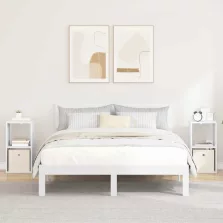  vidaXL Éjjeli asztal fiókkal 2 pcs Fehér 30,5 x 27 x 59,5 cm Faanyag