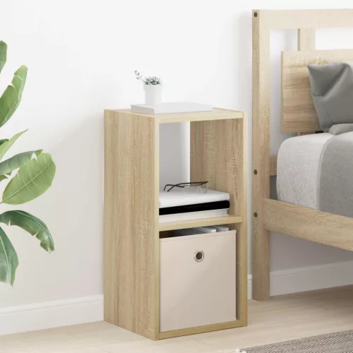 vidaXL Éjjeli asztal fiókkal Sonoma tölgy 30,5 x 27 x 59,5 cm Faanyag