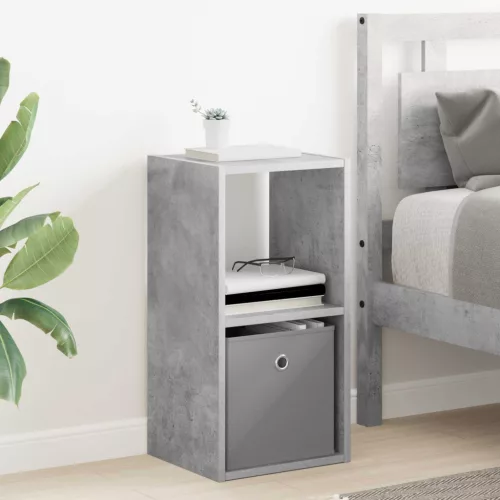vidaXL Éjjeli asztal fiókkal Beton Szürke 30,5 x 27 x 59,5 cm Faanyag