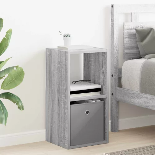 vidaXL Éjjeli asztal fiókkal Szürke Sonoma 30,5 x 27 x 59,5 cm Faanyag