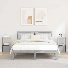   vidaXL Éjjeli asztal 2 pcs Szürke Sonoma 30,5 x 27 x 59,5 cm Faanyag