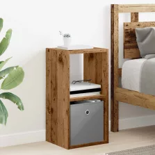   vidaXL Éjjeli asztal fiókkal Öreg fa 30,5 x 27 x 59,5 cm Faanyag