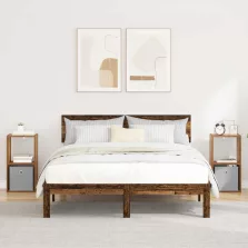   vidaXL Éjjeli asztal fiókkal 2 pcs Öreg fa 30,5 x 27 x 59,5 cm Faanyag