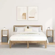   vidaXL Éjjeli asztal 2 pcs Artisan tölgy 30,5 x 27 x 59,5 cm Faanyag