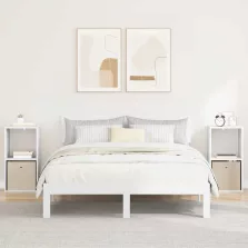   vidaXL Éjjeli asztal fiókkal 2 pcs Fehér 35 x 32 x 68,5 cm Faanyag