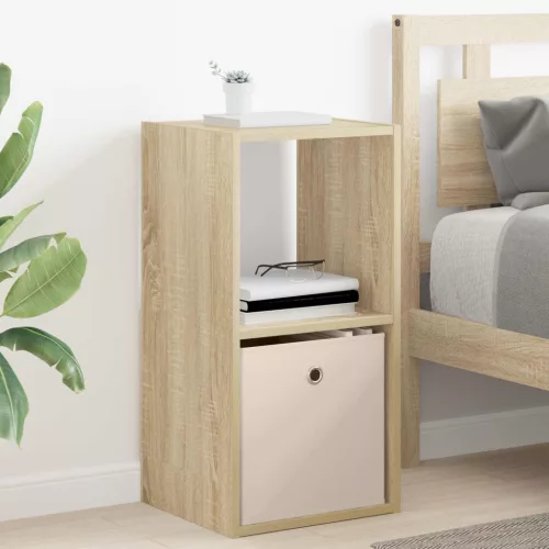 vidaXL Éjjeli asztal fiókkal Sonoma tölgy 35 x 32 x 68,5 cm Faanyag
