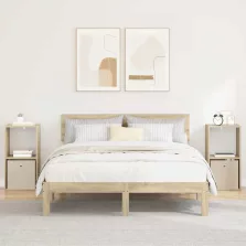   vidaXL Éjjeli asztal 2 pcs Sonoma tölgy 35 x 32 x 68,5 cm Faanyag