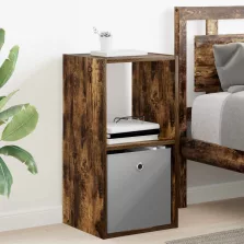   vidaXL Éjjeli asztal fiókkal Füstölt tölgy 35 x 32 x 68,5 cm Faanyag