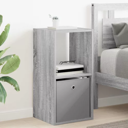 vidaXL Éjjeli asztal fiókkal Szürke Sonoma 35 x 32 x 68,5 cm Faanyag