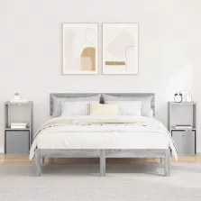   vidaXL Éjjeli asztal 2 pcs Szürke Sonoma 35 x 32 x 68,5 cm Faanyag