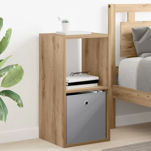 vidaXL Éjjeli asztal fiókkal Artisan tölgy 35 x 32 x 68,5 cm Faanyag