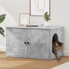 vidaXL Macska Ház Beton 85 x 55 x 50 cm Faanyag