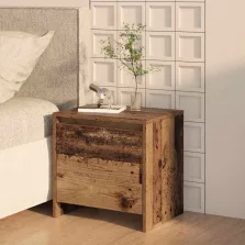 vidaXL Éjjeliszekrény Öreg fa 45 x 34 x 44,5 cm Faanyag