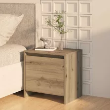   vidaXL Éjjeliszekrény Művészi tölgy 45 x 34 x 44,5 cm Faanyag