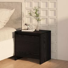   vidaXL Éjjeliszekrény Fekete tölgy 45 x 34 x 44,5 cm Faanyag