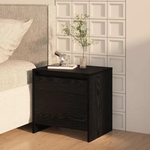 vidaXL Éjjeliszekrény Fekete tölgy 45 x 34 x 44,5 cm Faanyag