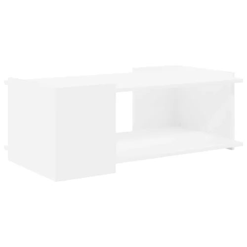 vidaXL Dohányzóasztal Fehér 90 x 50 x 33 cm Szerelt Fa