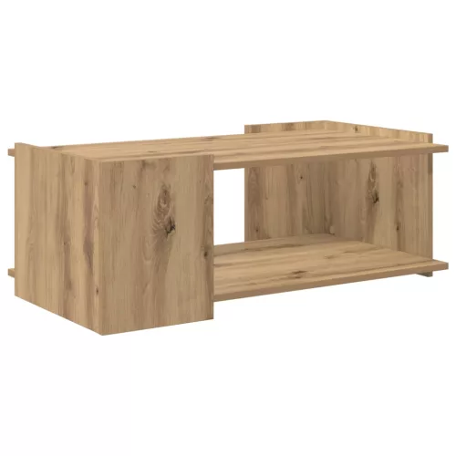 vidaXL Dohányzóasztal Kézműves Tölgy 90 x 50 x 33 cm Szerelt Fa