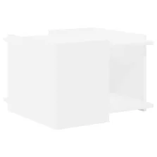 vidaXL Dohányzóasztal Fehér 50,5 x 50 x 33 cm Szerelt Fa