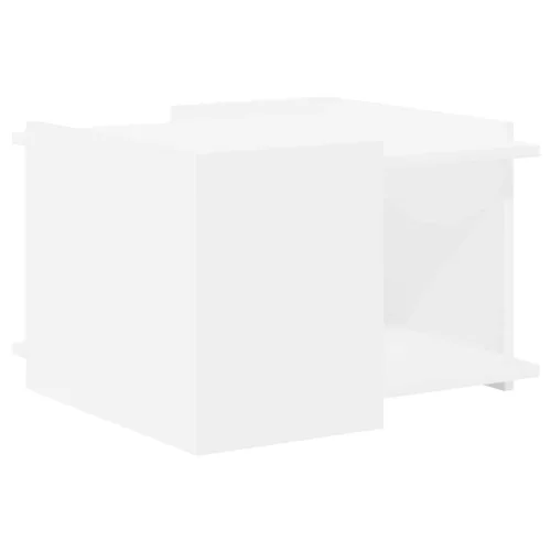 vidaXL Dohányzóasztal Fehér 50,5 x 50 x 33 cm Szerelt Fa