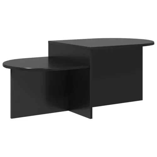 vidaXL Dohányzóasztal Fekete Tölgy 100 x 50 x 40 cm Szerelt Fa