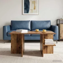   vidaXL Dohányzóasztal Antik Fa 87 x 50 x 45 cm Mérnöki fa