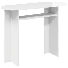   vidaXL Konzolasztal Magasfényű Fehér 100 x 39,5 x 75 cm Szerelt Fa