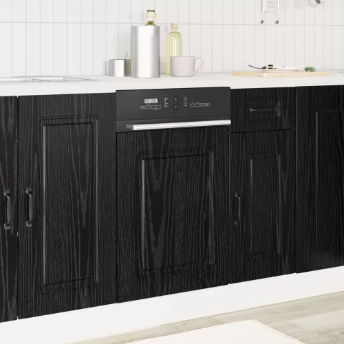 vidaXL Konyhaszekrény Kalmar Fekete tölgy 45 x 1,5 x 67 cm Faanyag