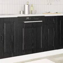   vidaXL Konyhaszekrény Kalmar Fekete tölgy 60 x 1,5 x 67 cm Faanyag
