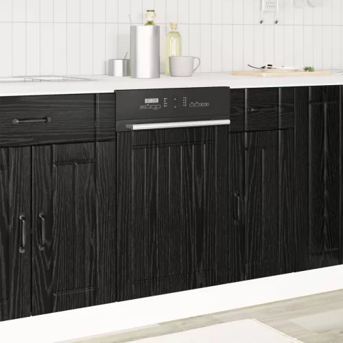 vidaXL Konyhaszekrény Fekete tölgy 45 x 1,5 x 67 cm Faanyag