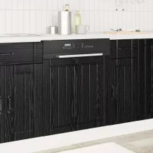   vidaXL Konyhaszekrény Fekete tölgy 60 x 1,5 x 67 cm Faanyag