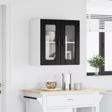   vidaXL Konyhaszekrény tárolóval Fekete tölgy 60 x 31 x 60 cm Faanyag