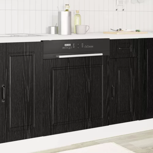 vidaXL Konyhaszekrény Fekete tölgy 60 x 1,5 x 67 cm Faanyag