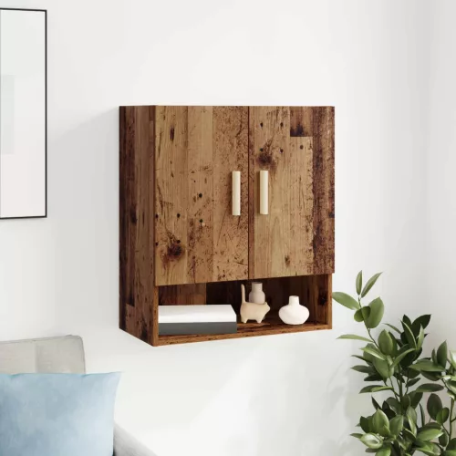 vidaXL Fali Szekrény Falra szerelhető Öreg fa 60 x 31 x 70 cm Faanyag