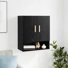 vidaXL Fali Szekrény Fekete tölgy 60 x 31 x 70 cm Faanyag