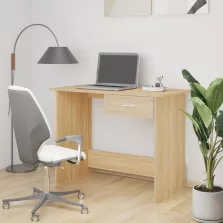   vidaXL sonoma tölgy színű szerelt fa íróasztal 100 x 50 x 76 cm